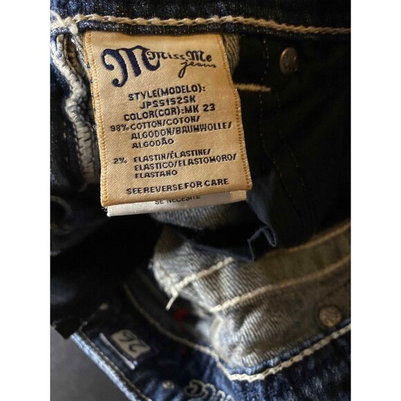 Miss Me Jeans JPS5152SK Skinny Distressed Womens 26 Casual Denim Outdoors - Picture 5 of 15